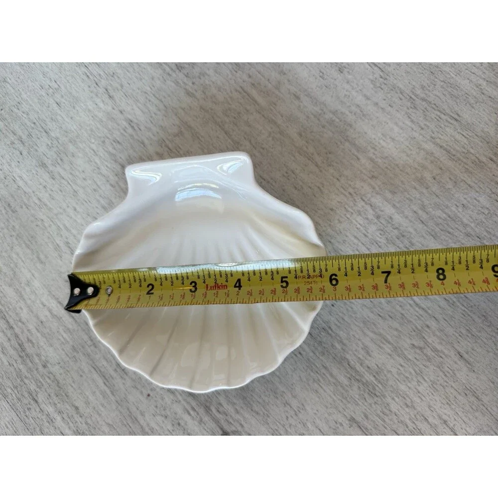Revol La Porcelain Stamped Seashell Pieces Plate 1970s‎ French Vintage Set Of 3
